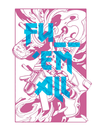 „BRUNNER“ ART PRINT – WHT/PNK