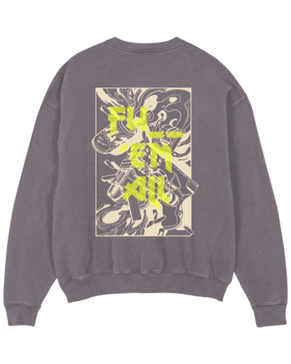 THE OVERSIZED SWEAT „BRUNNER“ FADED GREY