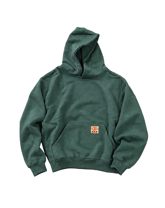 THE OVERSIZED „UHHS“ ULTRA HEAVY HOODED SWEAT FORREST GREEN