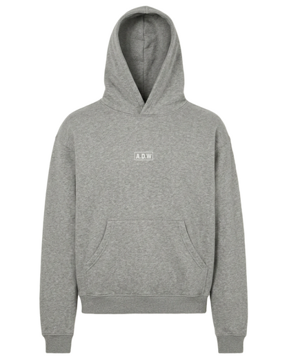 THE OVERSIZED ESSENTIAL HOODIE - HEATHER GREY