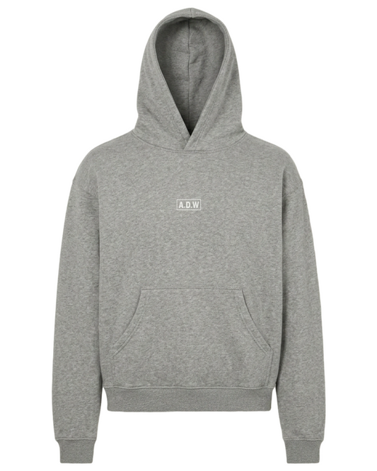 THE OVERSIZED ESSENTIAL HOODIE - HEATHER GREY