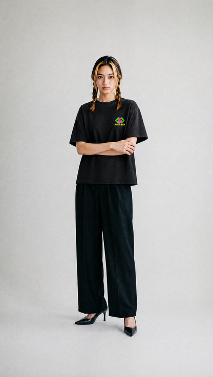 PREORDER – THE BOXY SHIRT „PALMER“  FADED BLACK