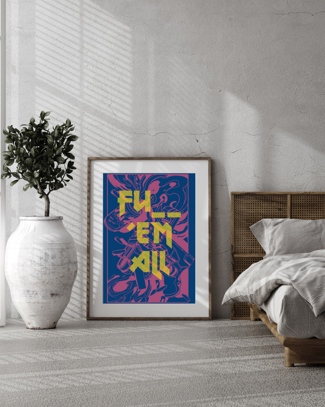 „BRUNNER“ ART PRINT – PNK/NEO