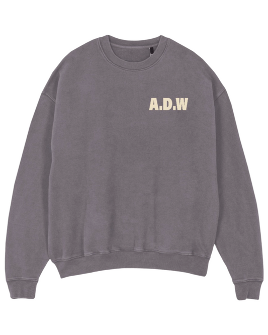 THE OVERSIZED SWEAT „BRUNNER“ FADED GREY