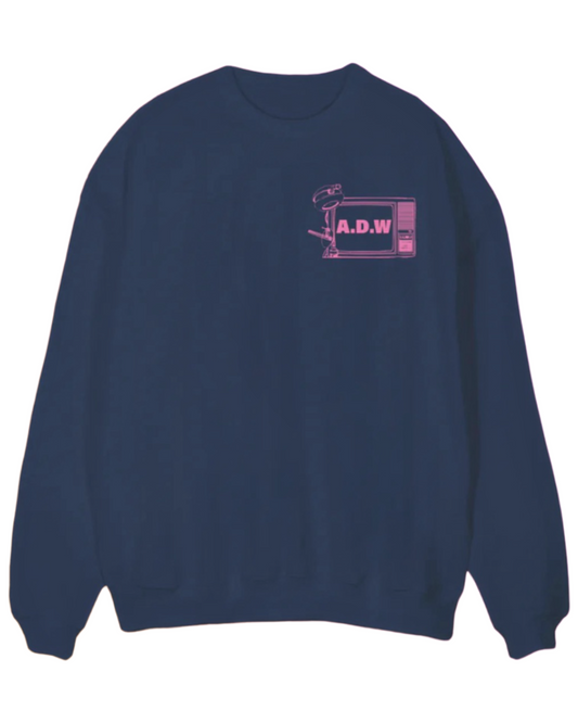 THE REGULAR SWEAT „LIVE“ NAVY/PINK