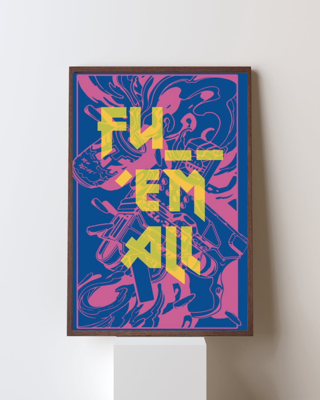 „BRUNNER“ ART PRINT – PNK/NEO