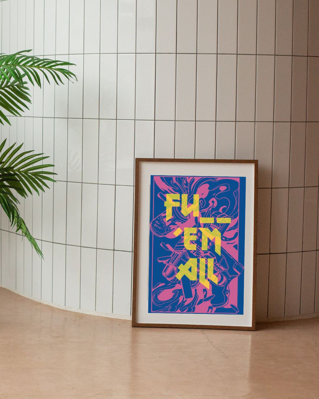 „BRUNNER“ ART PRINT – PNK/NEO