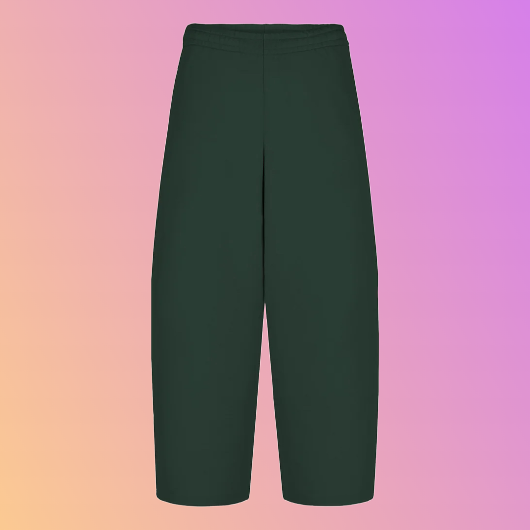 THE ULTRA WIDE LEG SWEATPANTS DEEP GREEN