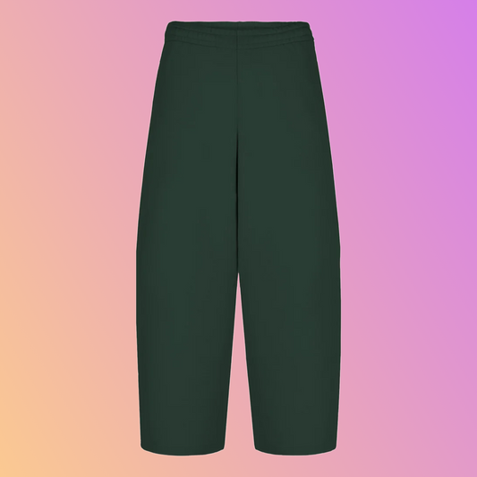 THE ULTRA WIDE LEG SWEATPANTS DEEP GREEN