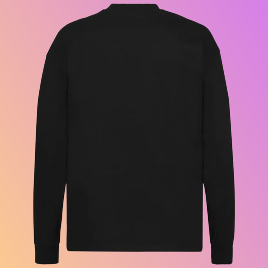 THE OVERSIZED LONGSLEEVE DEEP BLACK
