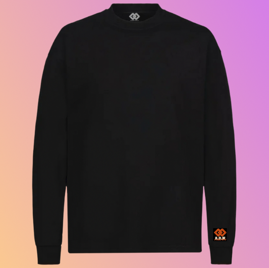 THE OVERSIZED LONGSLEEVE DEEP BLACK