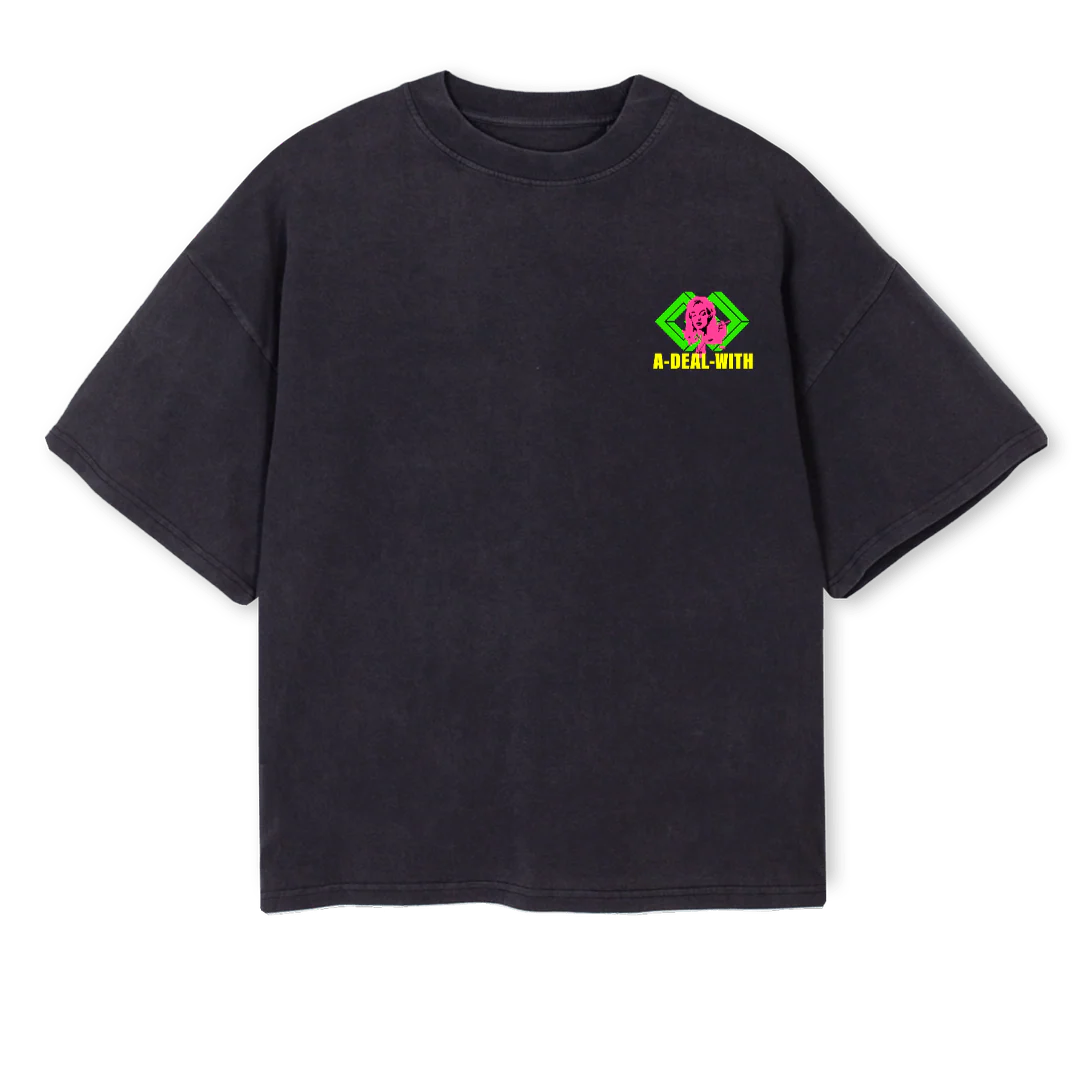 THE BOXY SHIRT „PALMER“  FADED BLACK