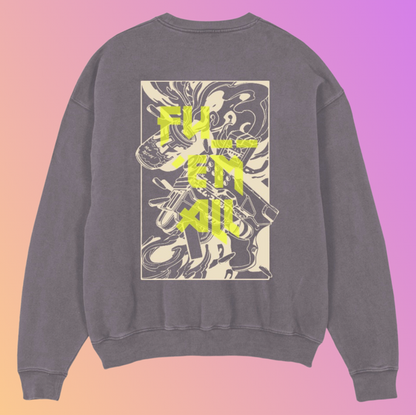 THE OVERSIZED SWEAT „BRUNNER“ FADED GREY