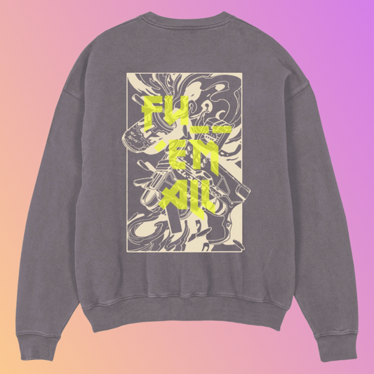 THE OVERSIZED SWEAT „BRUNNER“ FADED GREY