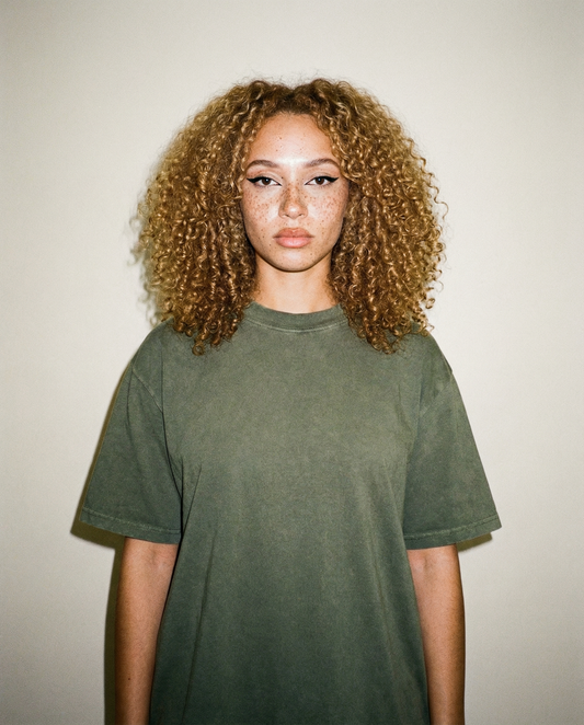 THE REGULAR T-SHIRT FADED OLIVE