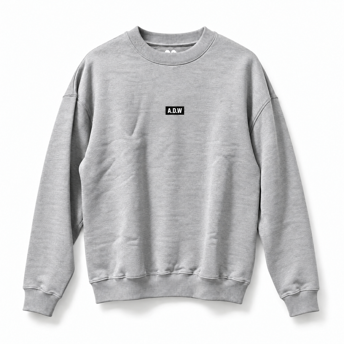 THE OVERSIZED CORE SWEATER HEATHER GREY
