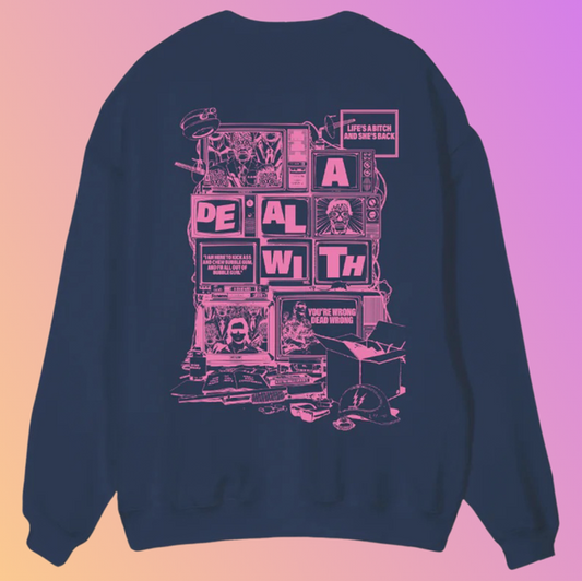 THE REGULAR SWEAT „LIVE“ NAVY/PINK