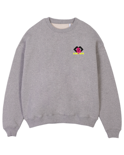 THE OVERSIZED SWEATER „PALMER“  HEATHER GREY