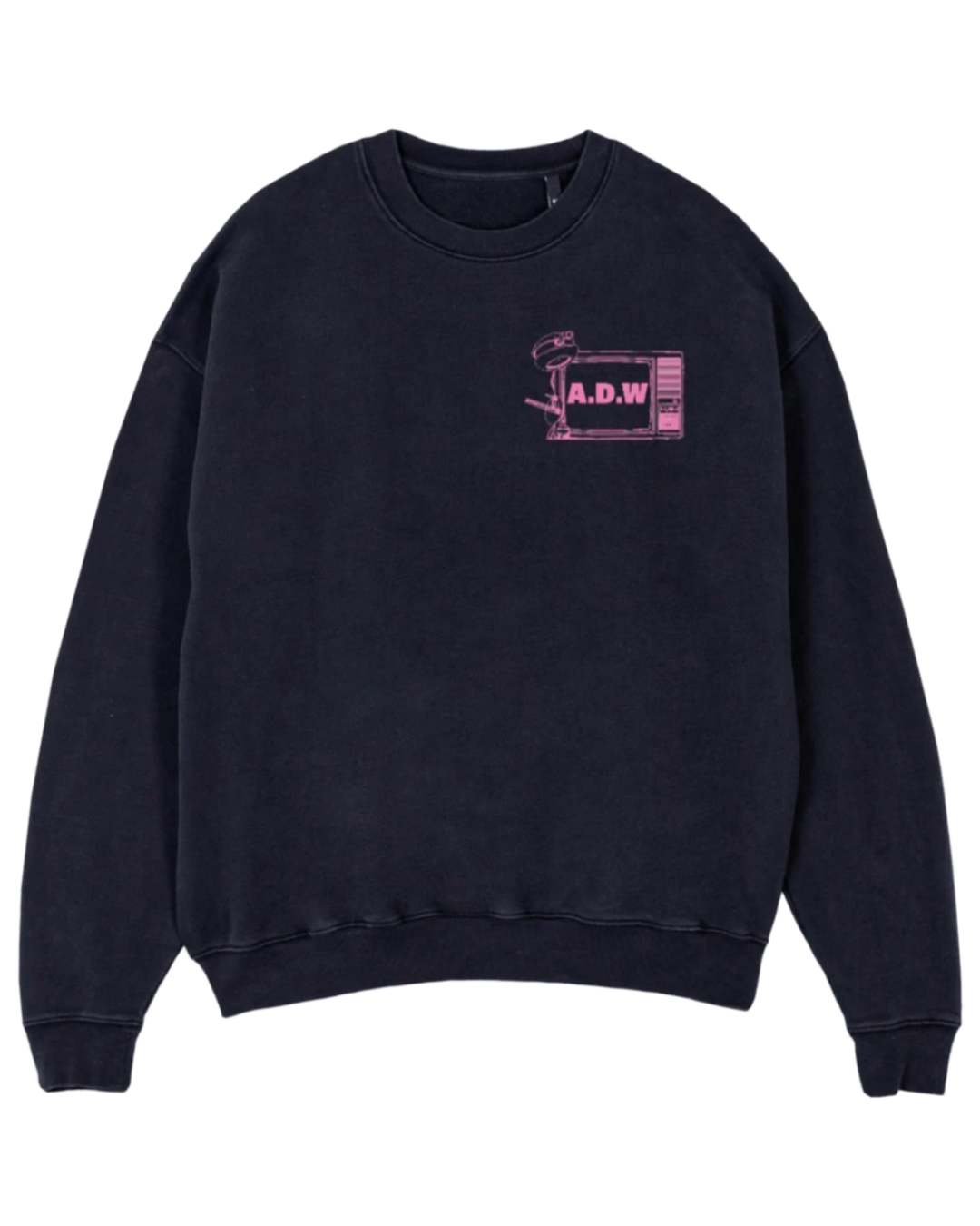 THE OVERSIZED SWEAT “LIVE” FADED BLACK/PINK